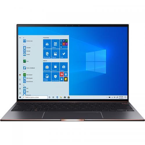 Laptop ASUS ZenBook S UX393EA-HK001R, Intel Core i7-1165G7, 13.9inch Touch, RAM 16GB, SSD 1TB, Intel Iris Xe Graphics, Windows 10 Pro, Jade Black